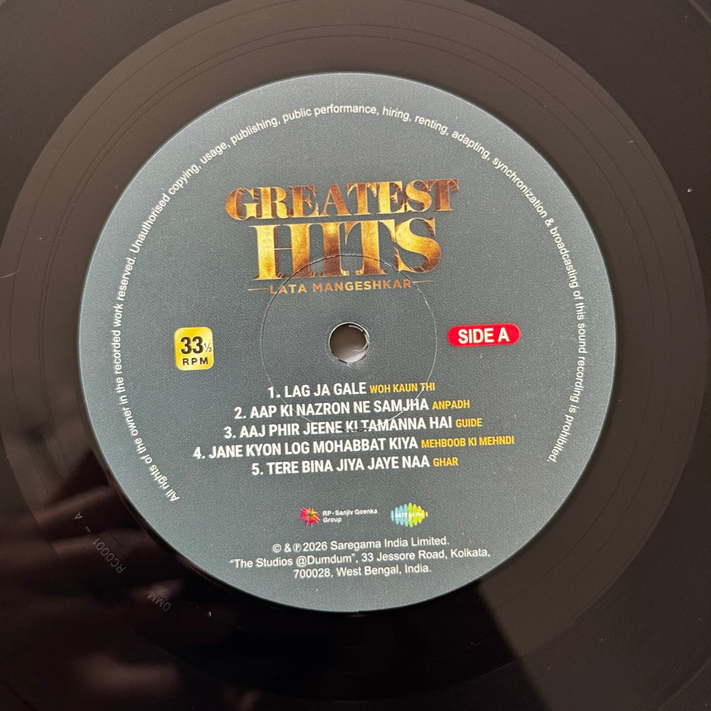 Lata Mangeshkar – Greatest Hits (New Vinyl LP)