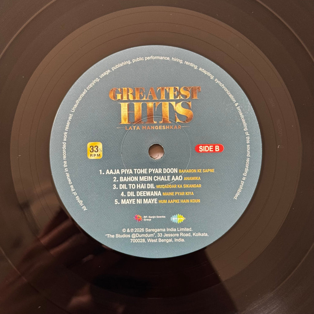 Lata Mangeshkar – Greatest Hits (New Vinyl LP)